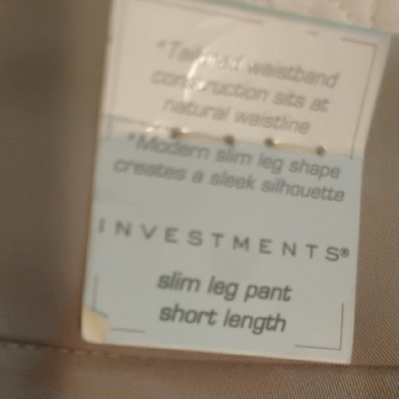 Investments Taupe Skinny Dress Pants - Picture 6 of 6